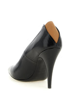 Black Leather Pumps