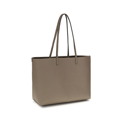 Sac à bandoulière en cuir beige