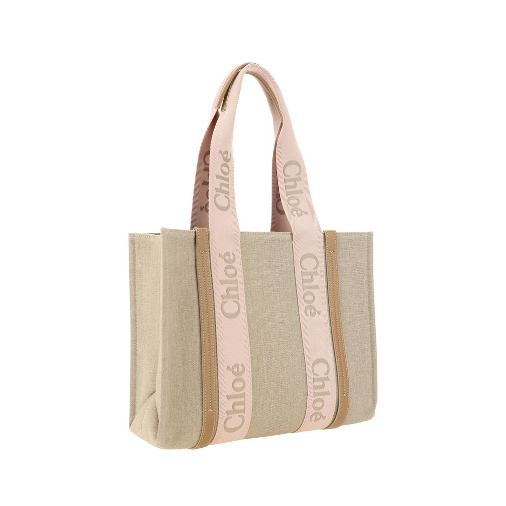 Linen Shoulder Bag – Brown