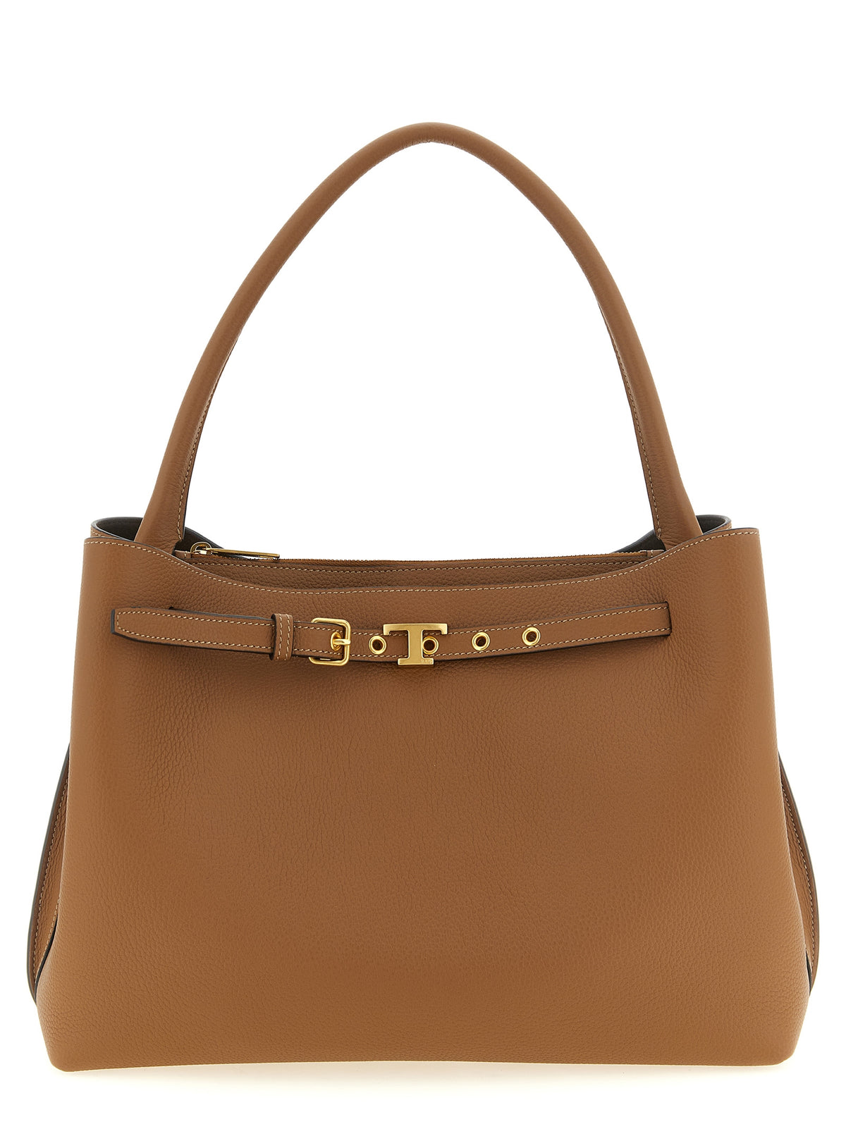 Sac à main en cuir marron