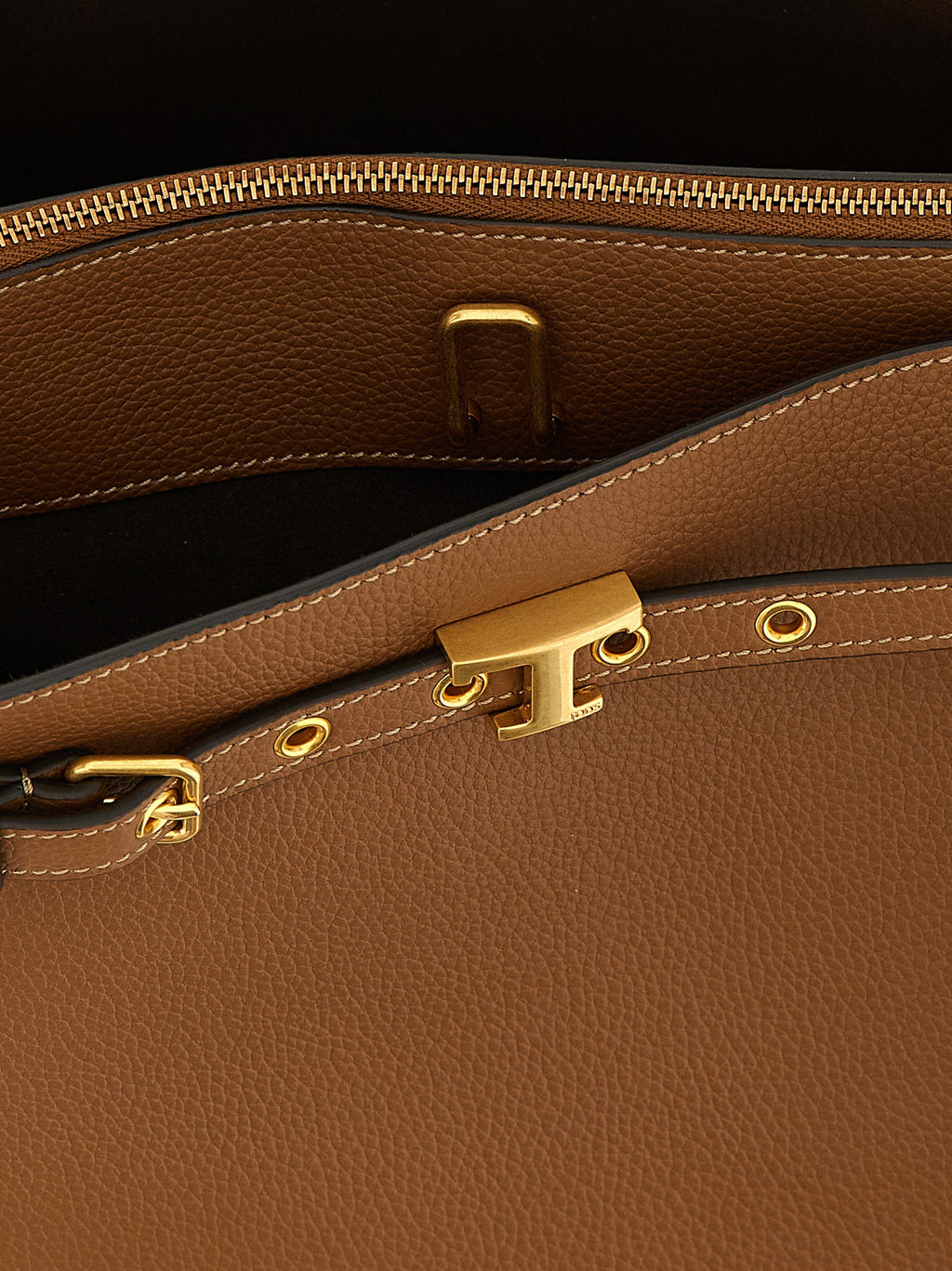 Sac à main en cuir marron