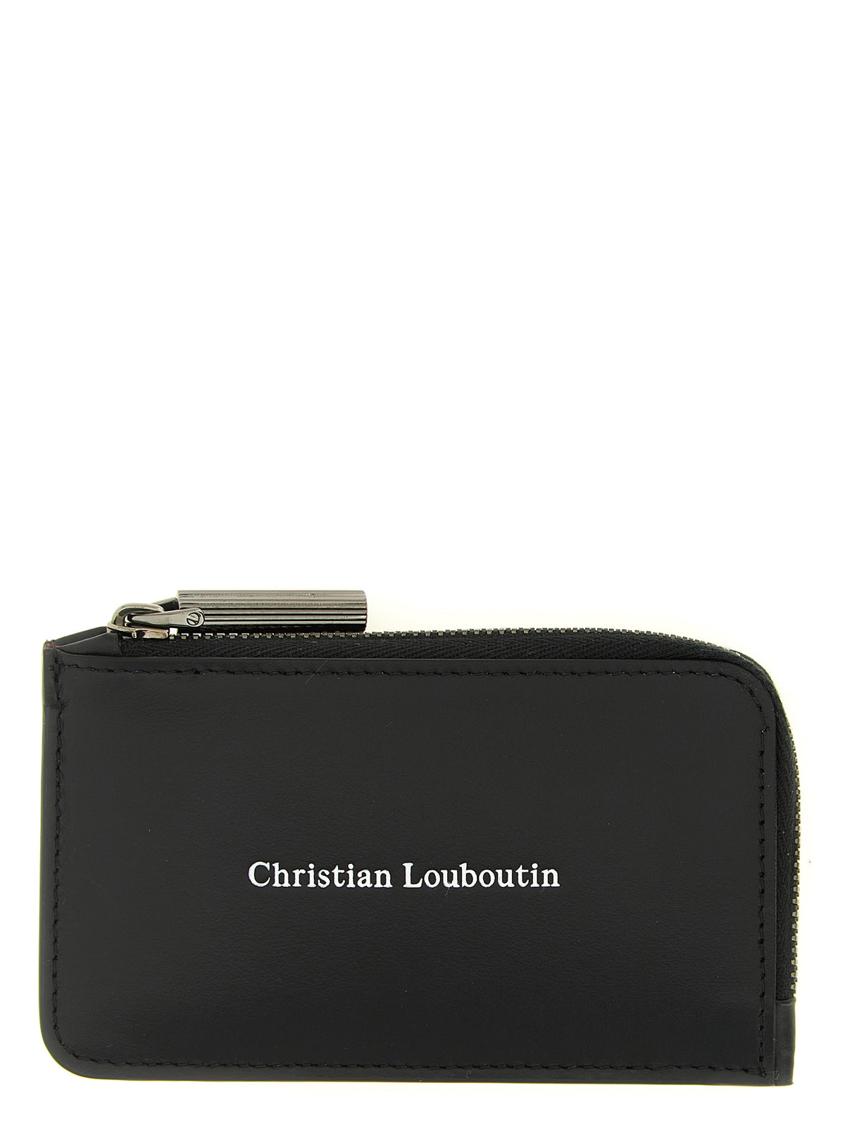Porte-cartes en cuir noir