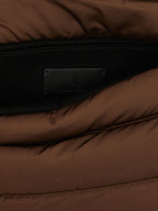 Sac bandoulière marron en polyamide