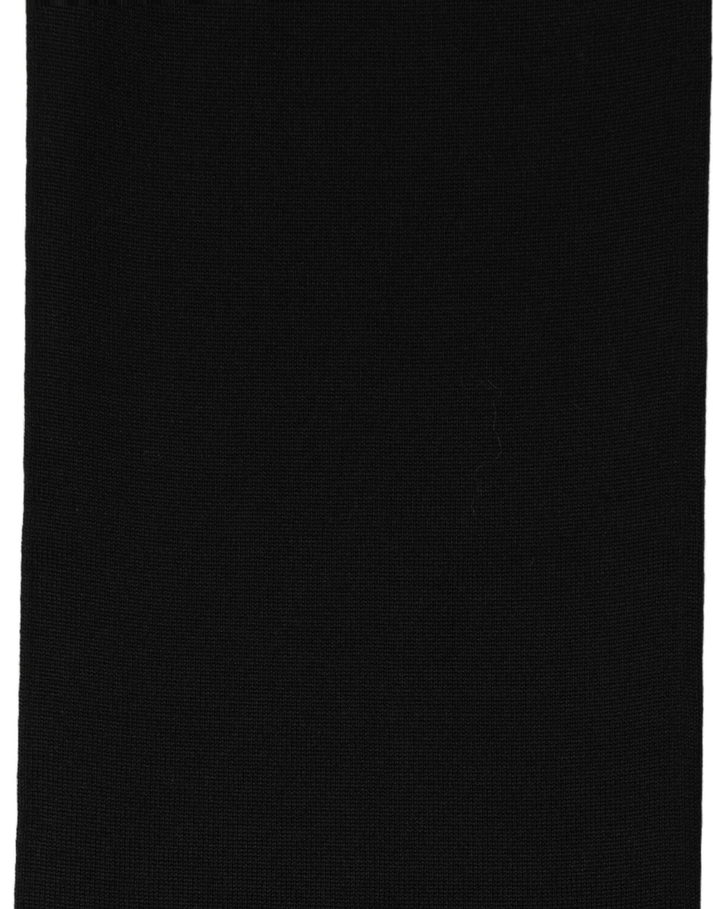 Écharpe noire en laine vierge