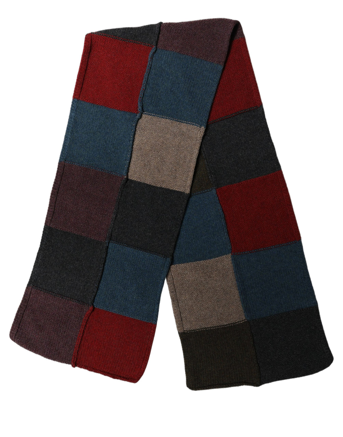Écharpe multicolore en laine vierge