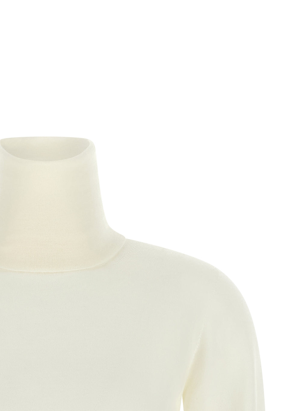 Pull en laine vierge blanc