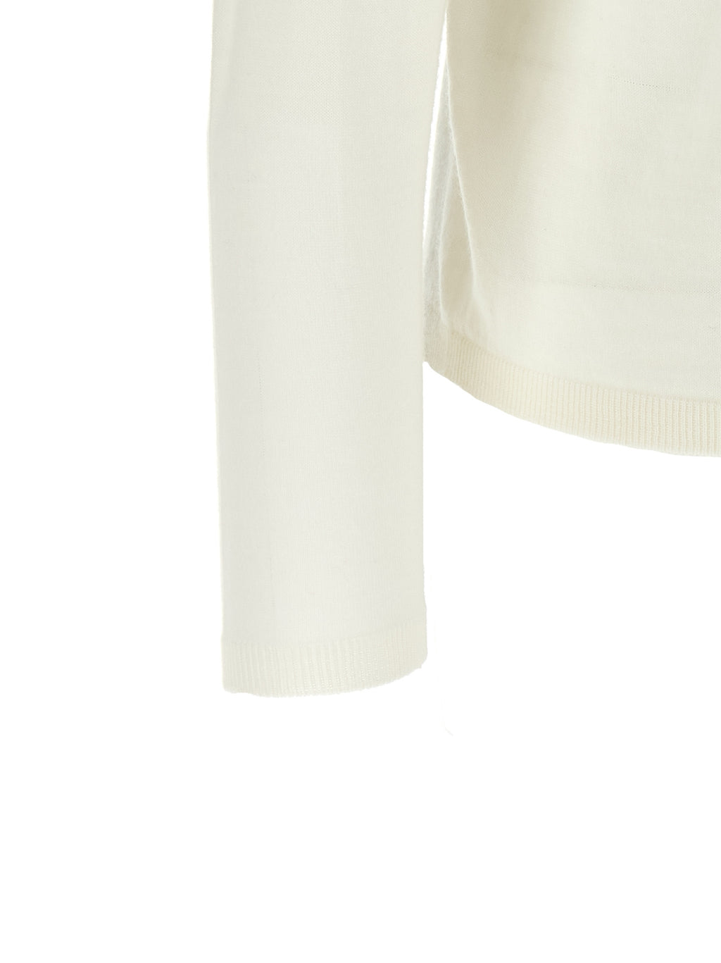 Pull en laine vierge blanc
