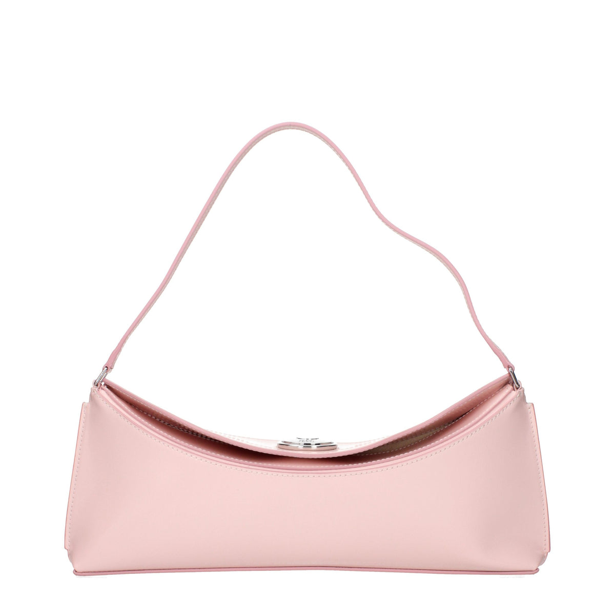 Sac à bandoulière en cuir rose