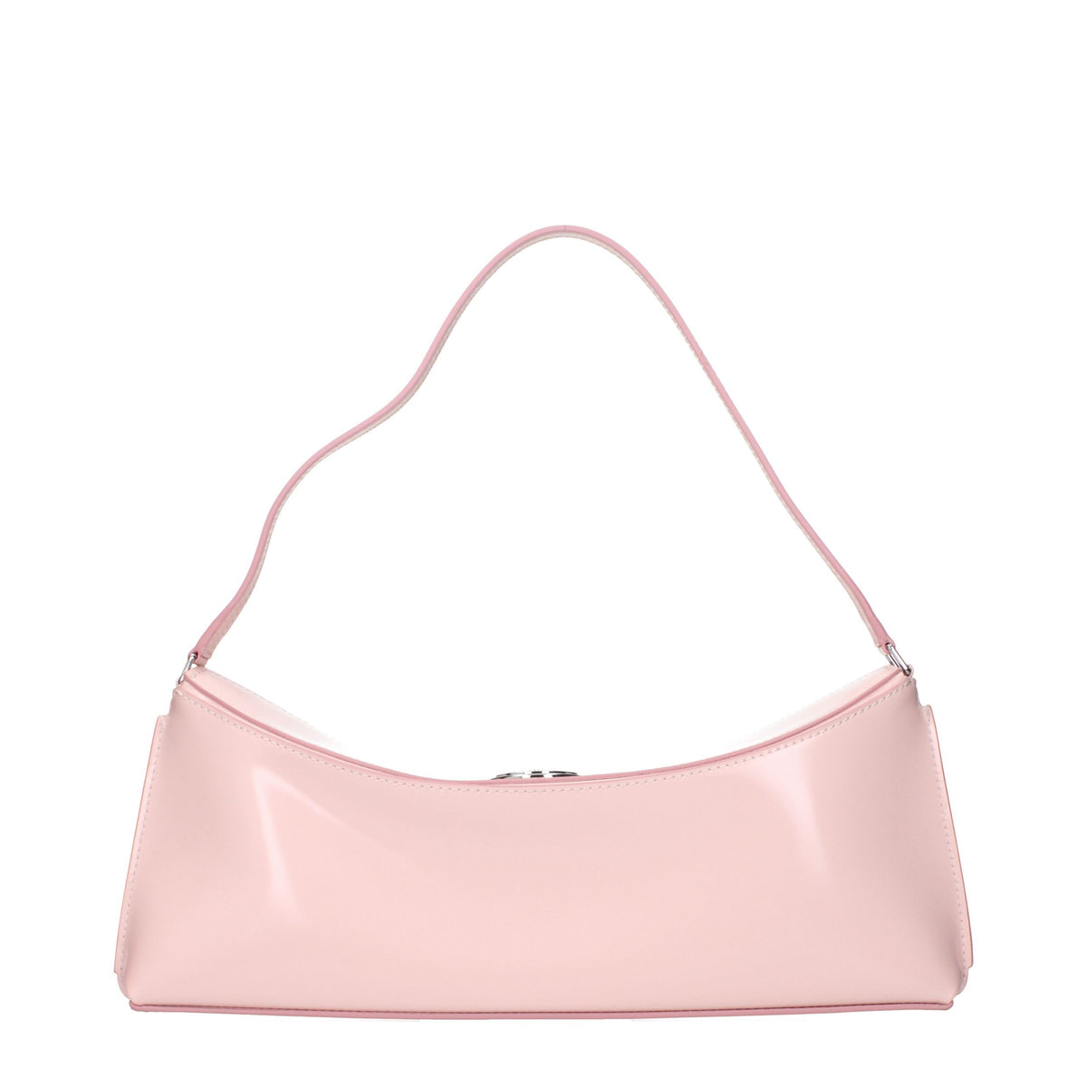 Sac à bandoulière en cuir rose