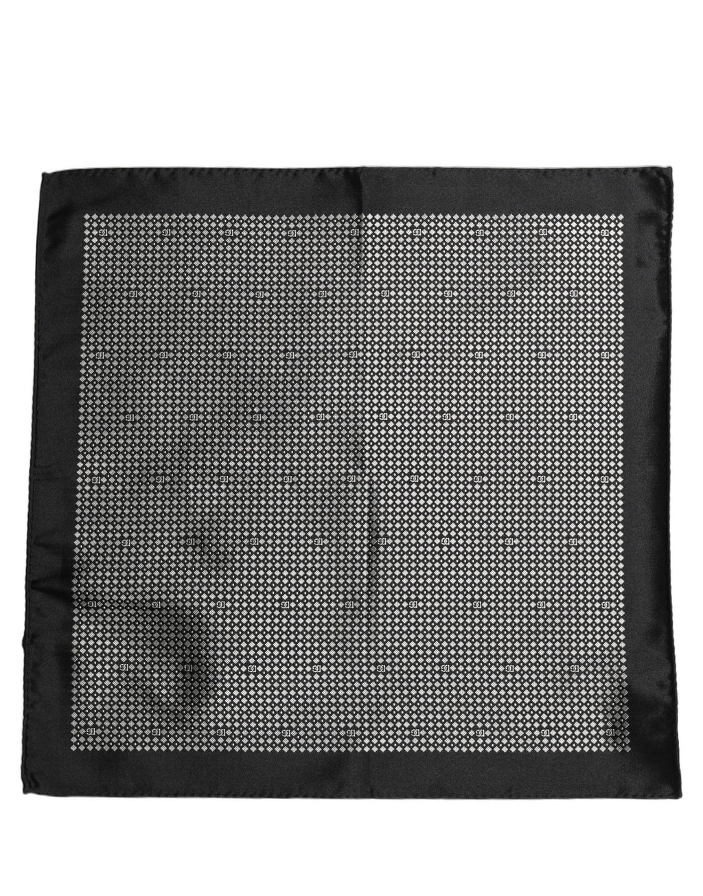Pochette de costume noire et blanche