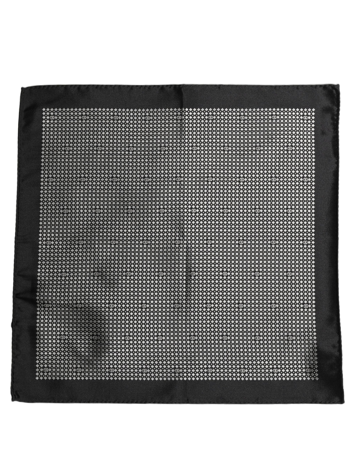 Pochette de costume noire et blanche