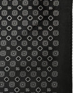 Pochette de costume noire et blanche