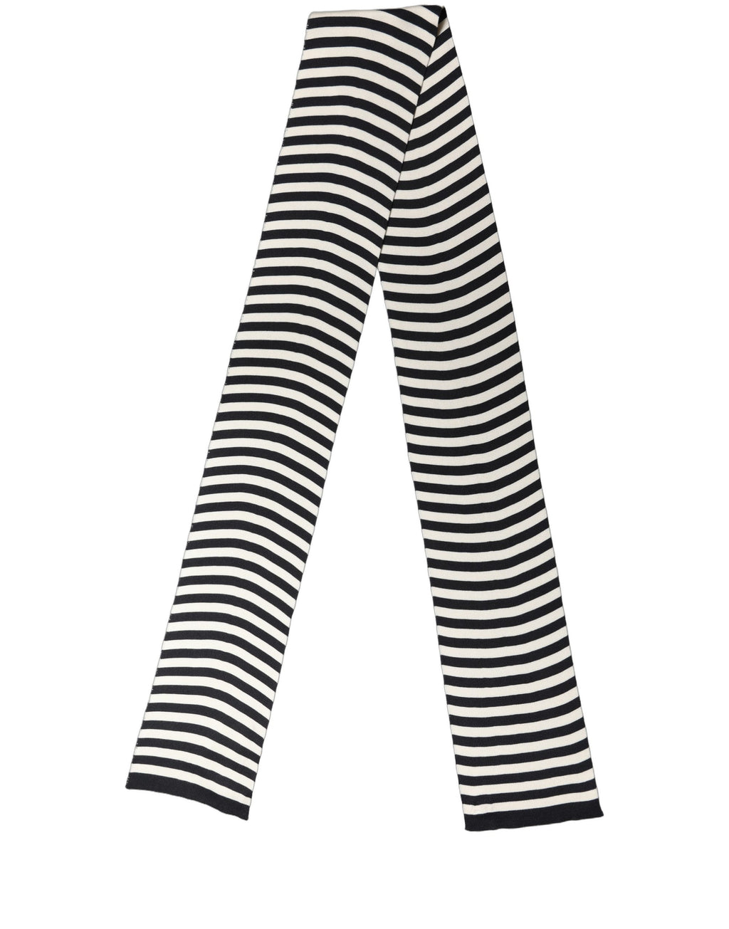 Foulard en soie noir et blanc