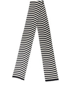 Foulard en soie noir et blanc