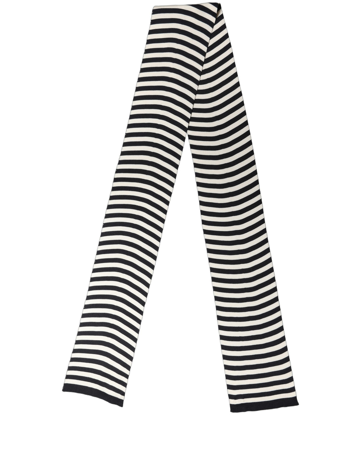 Foulard en soie noir et blanc