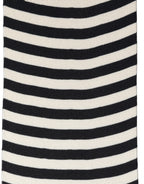 Foulard en soie noir et blanc
