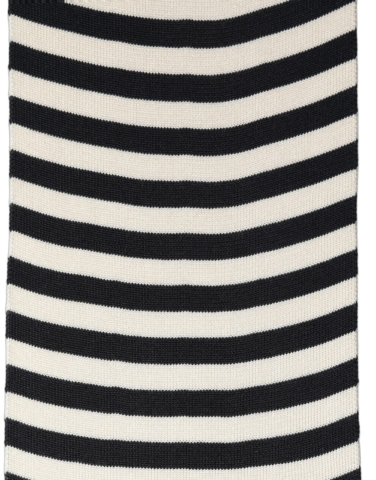 Foulard en soie noir et blanc