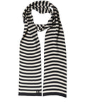 Foulard en soie noir et blanc
