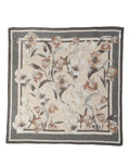Cream and Beige Linen Scarf