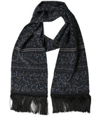 Foulard en soie bleue