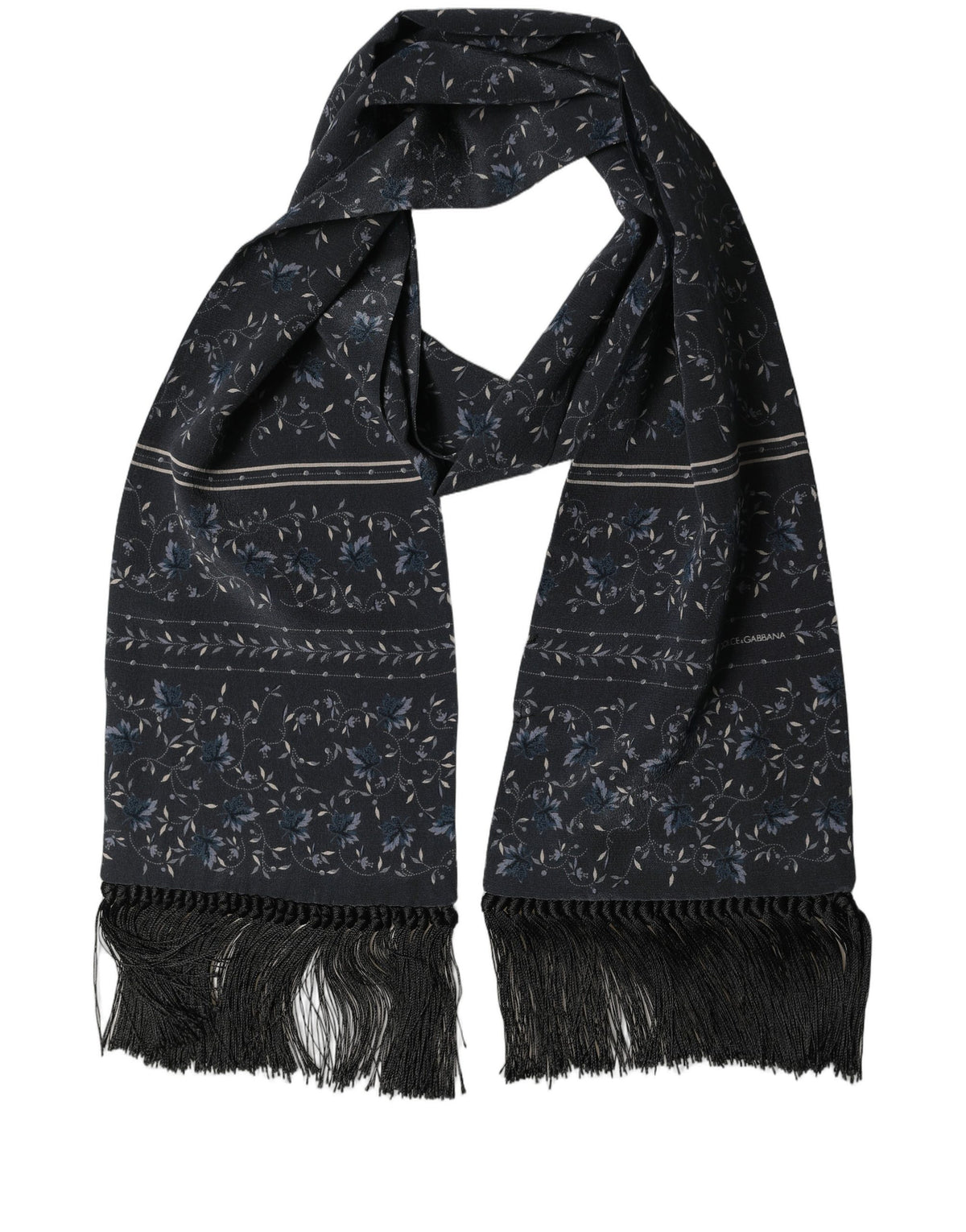 Foulard en soie bleue
