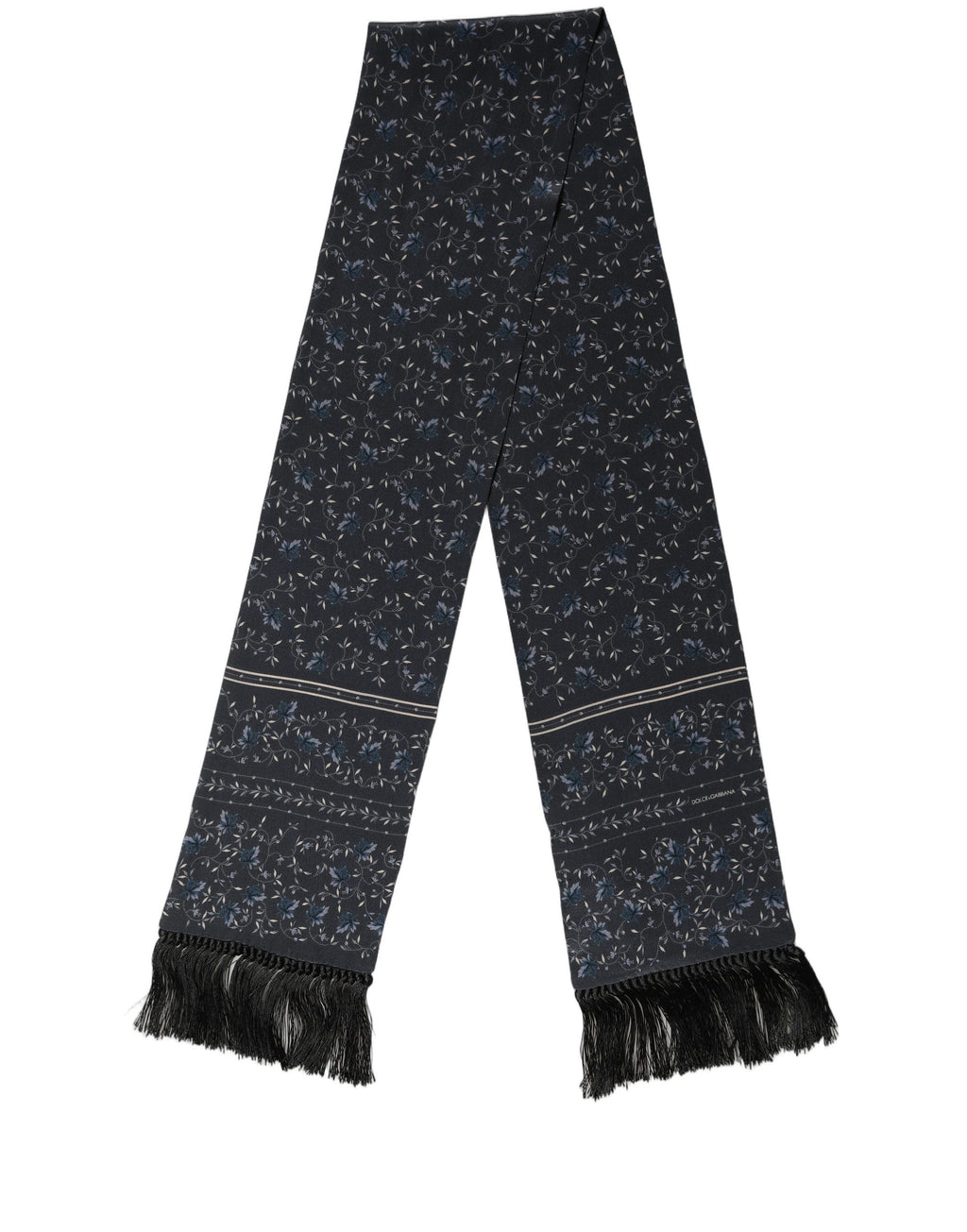 Foulard en soie bleue
