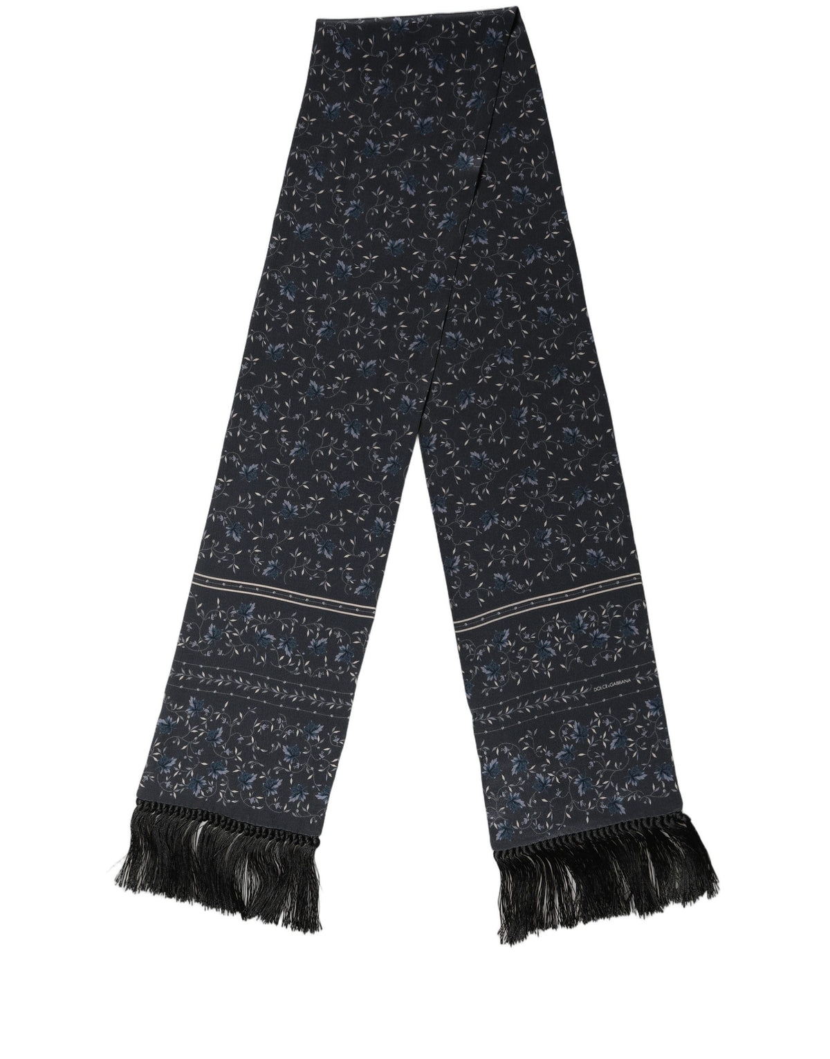 Foulard en soie bleue