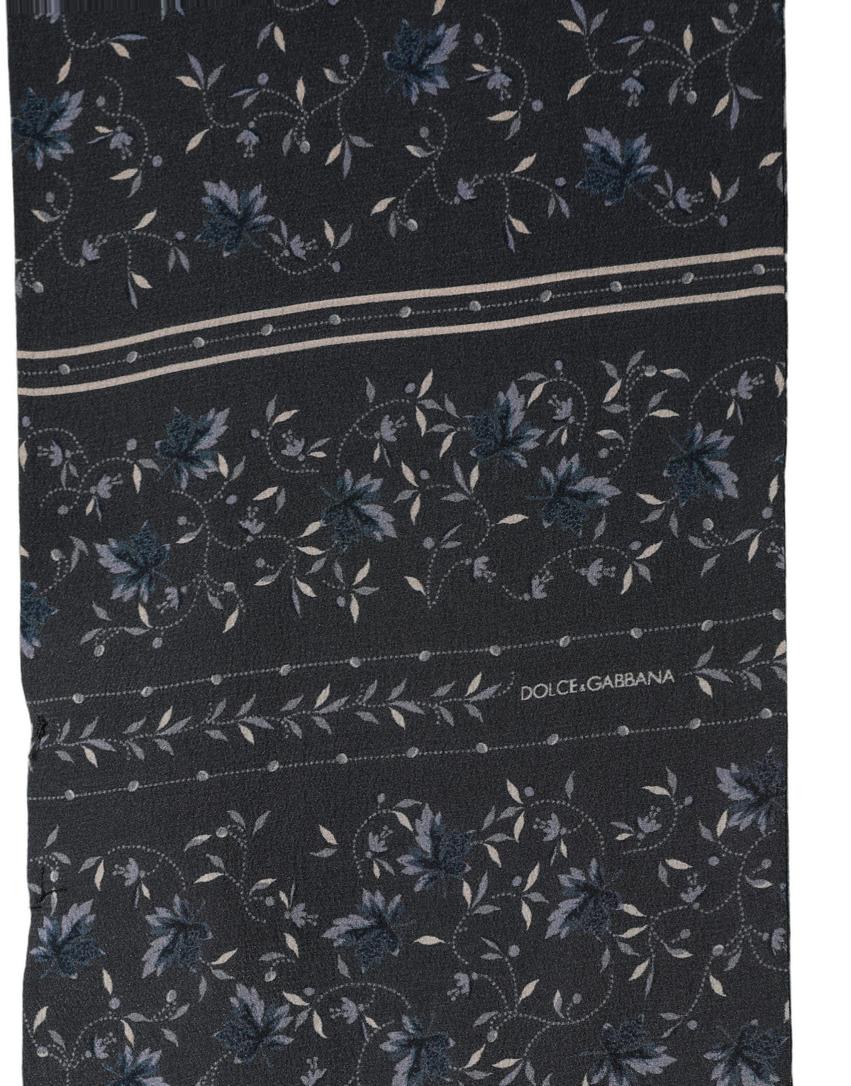 Foulard en soie bleue