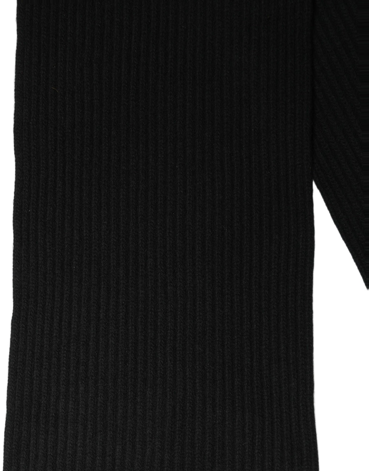 Écharpe noire en laine vierge