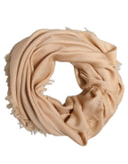Foulard en soie beige