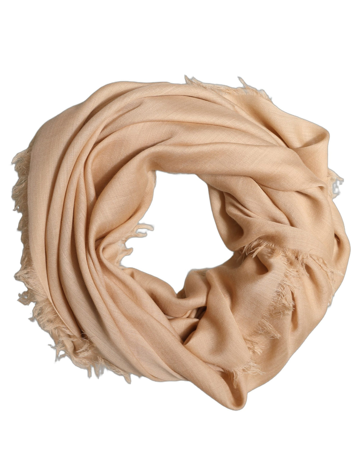 Foulard en soie beige