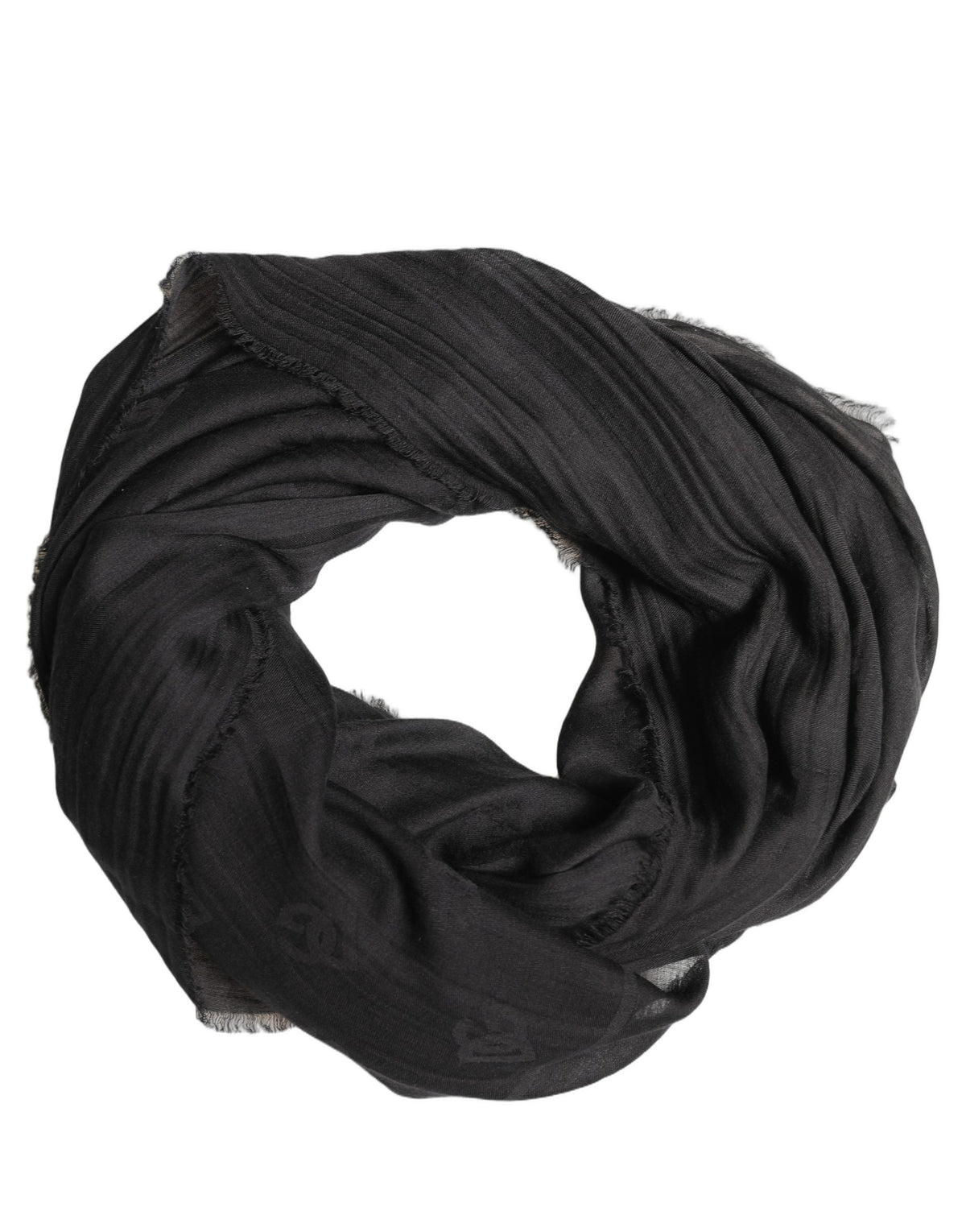 Foulard en soie noire