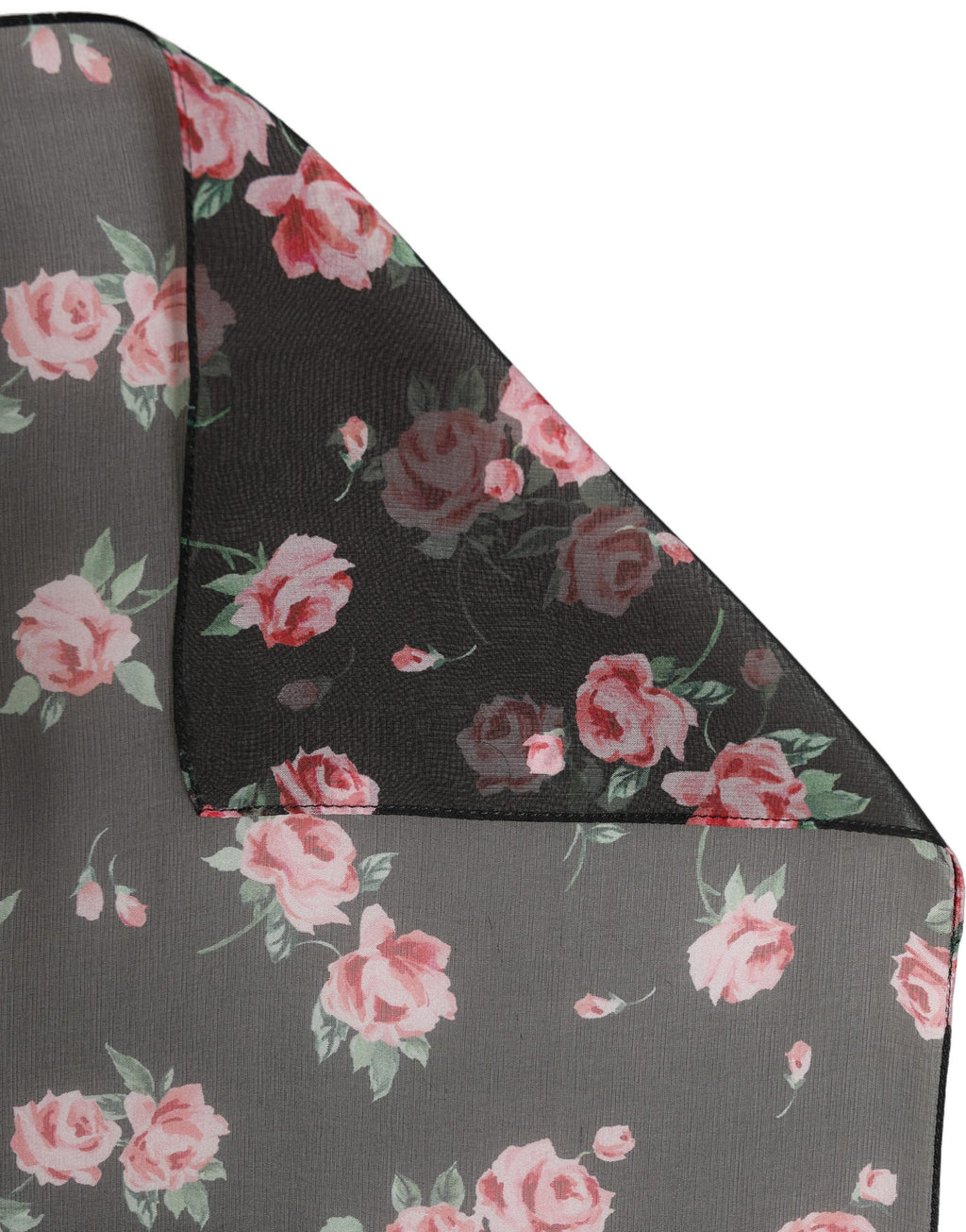 Foulard en soie noire