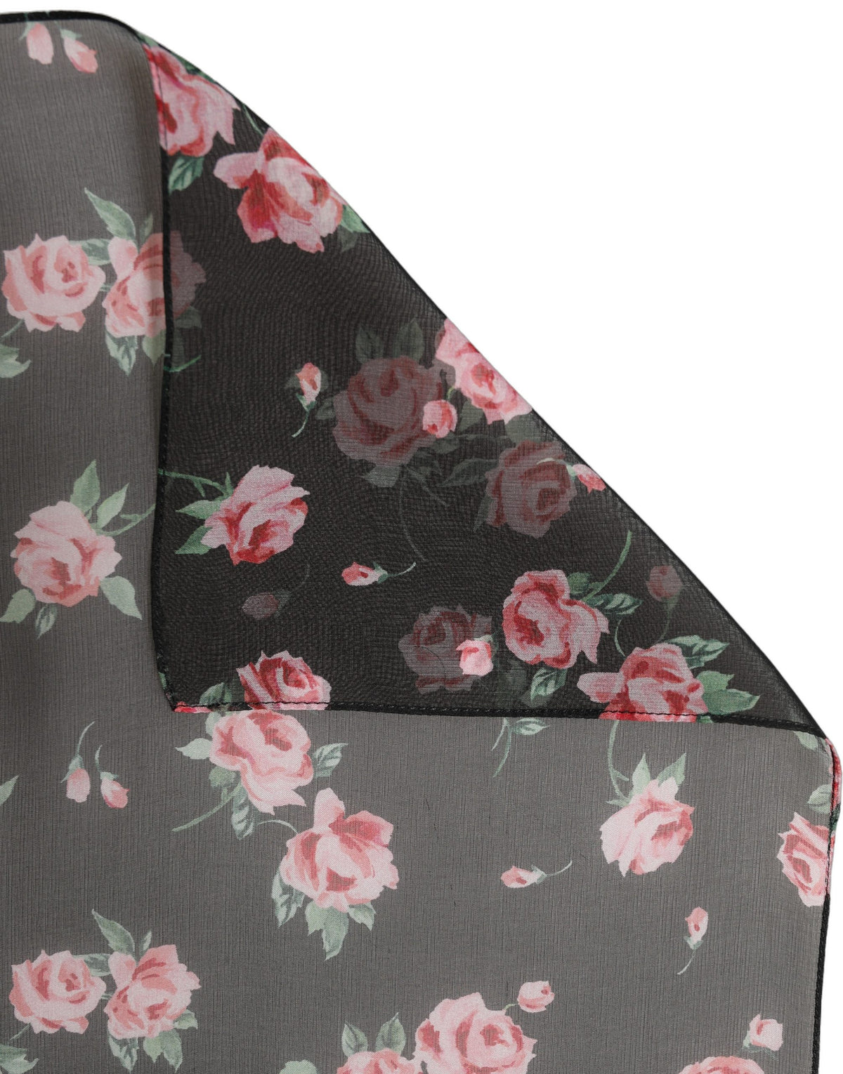 Foulard en soie noire