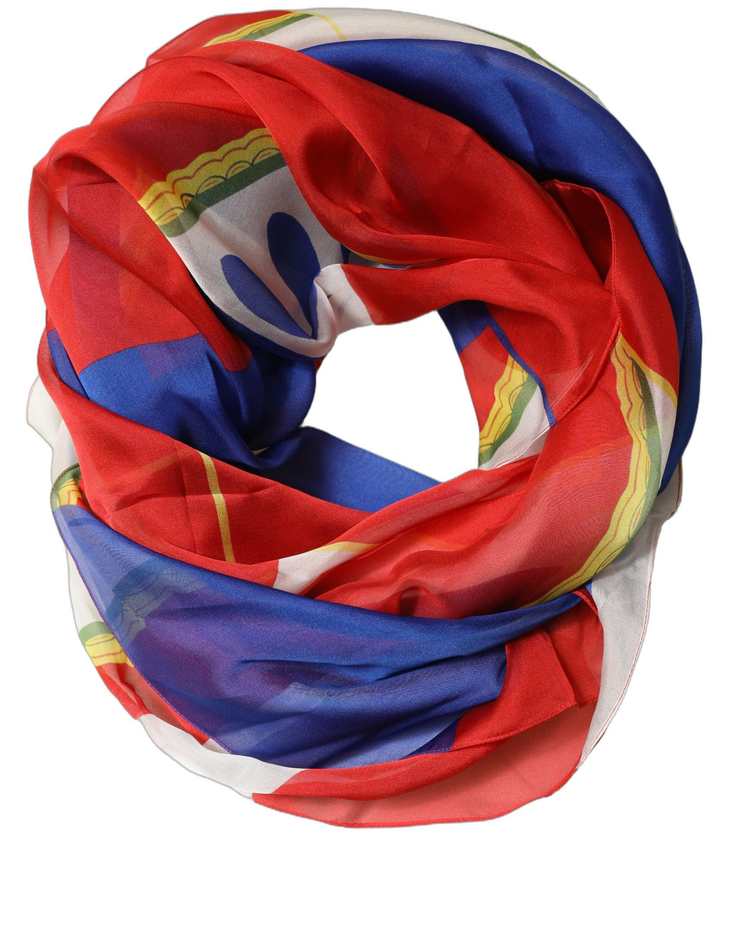 Foulard en soie multicolore