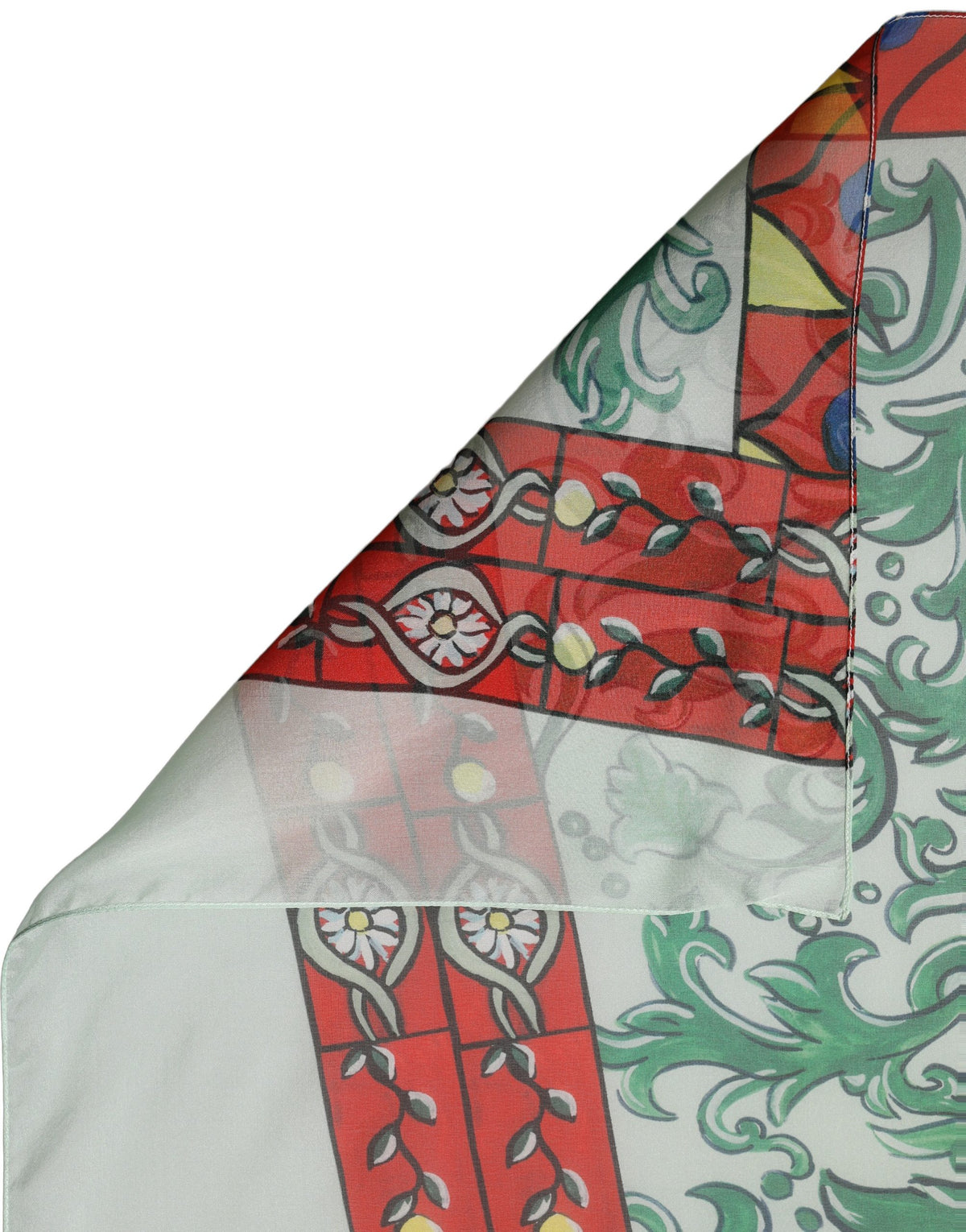 Foulard en soie multicolore