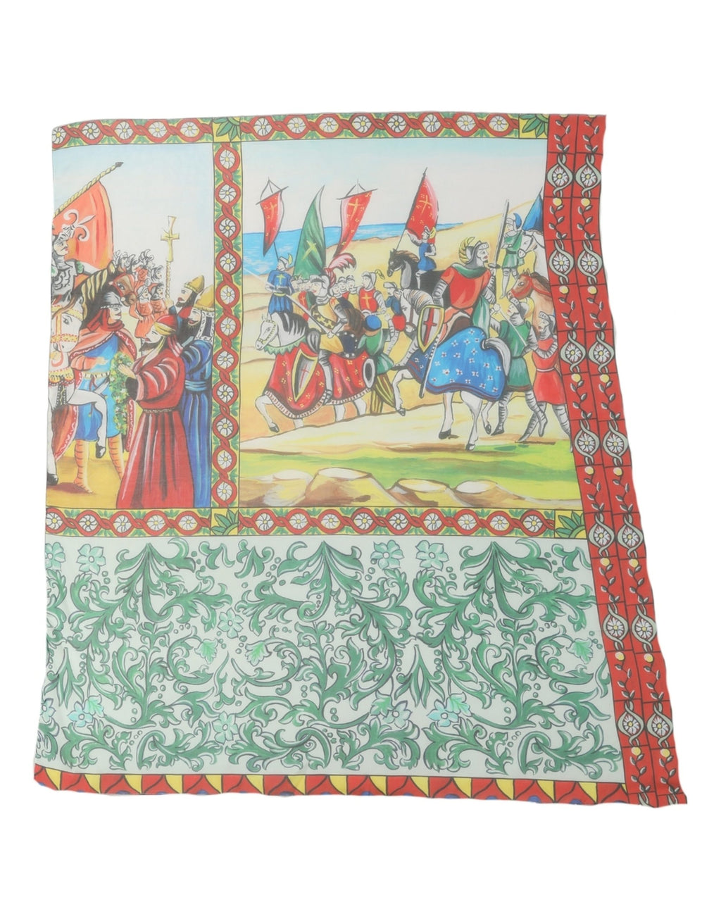 Foulard en soie multicolore