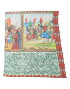 Foulard en soie multicolore