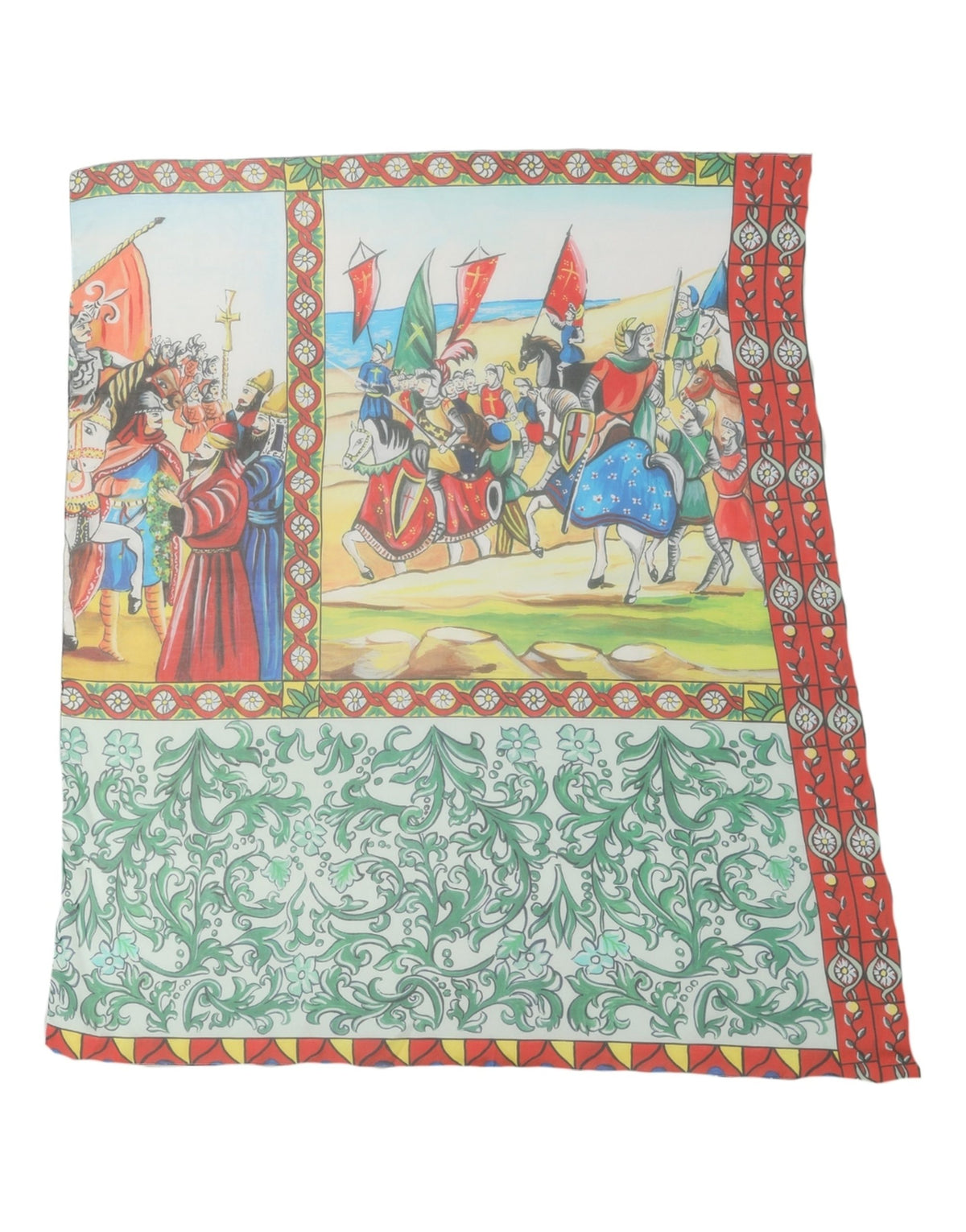 Foulard en soie multicolore