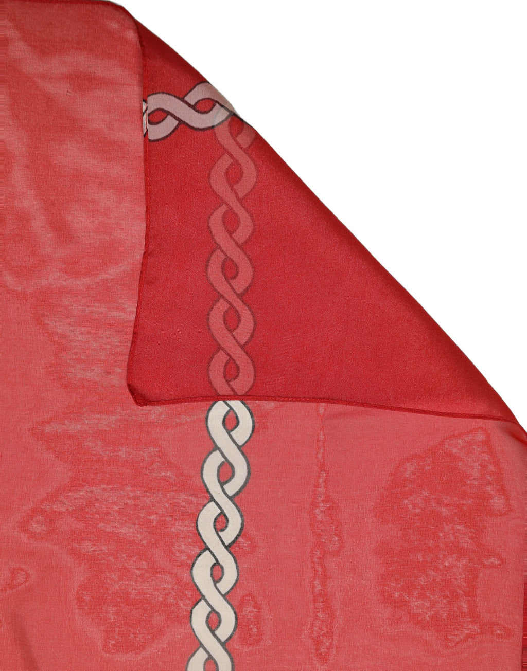 Foulard en soie rouge