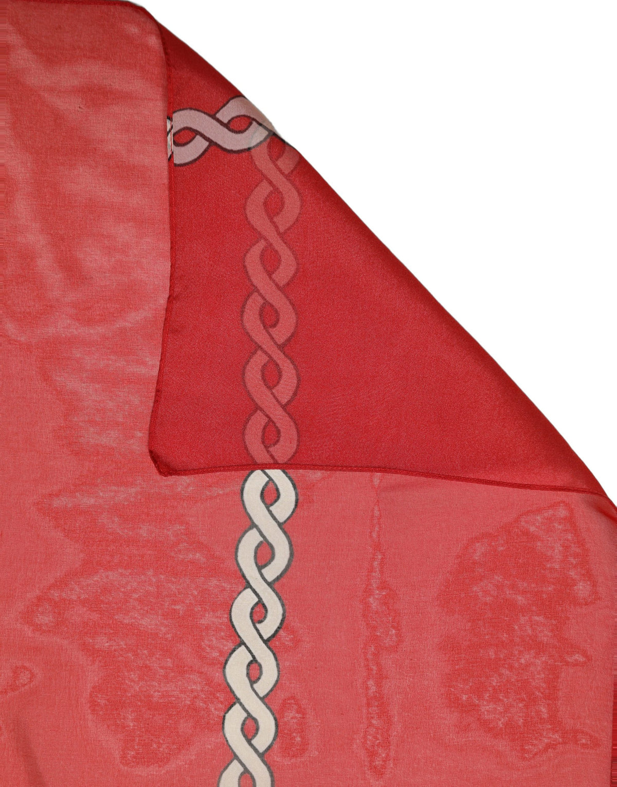 Foulard en soie rouge
