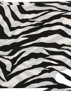 Écharpe en coton noir et blanc
