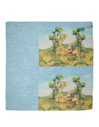 Foulard en soie bleu clair