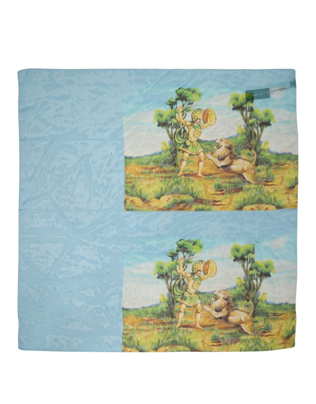 Foulard en soie bleu clair