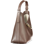 Sac à main en cuir marron