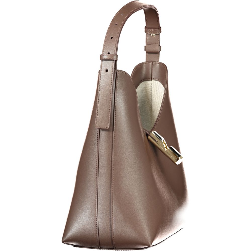 Sac à main en cuir marron