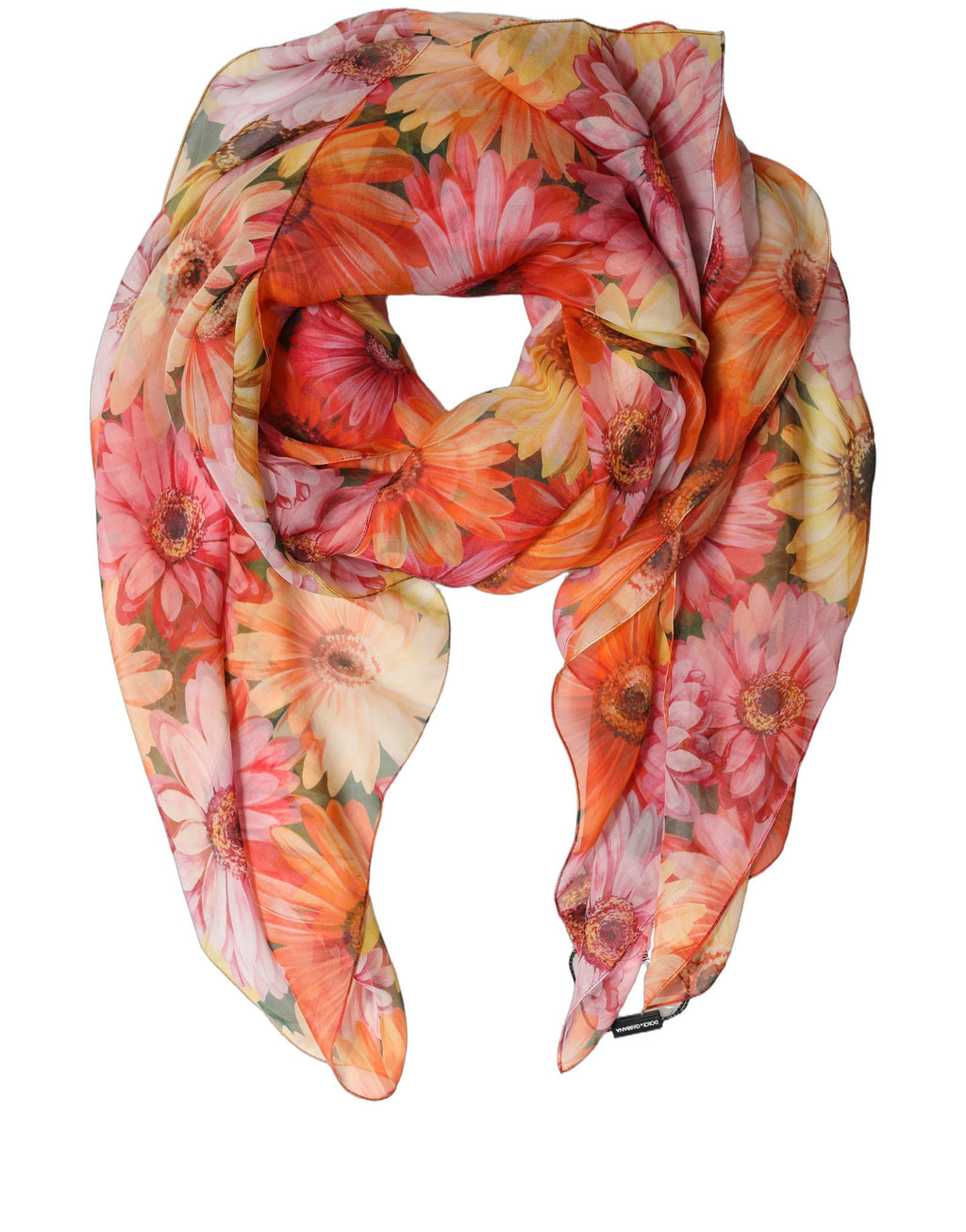 Foulard en soie multicolore