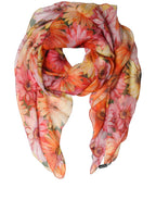 Foulard en soie multicolore