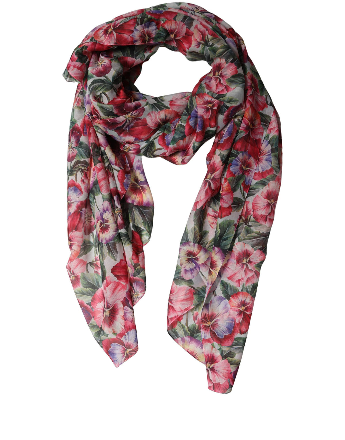 Écharpe en coton multicolore