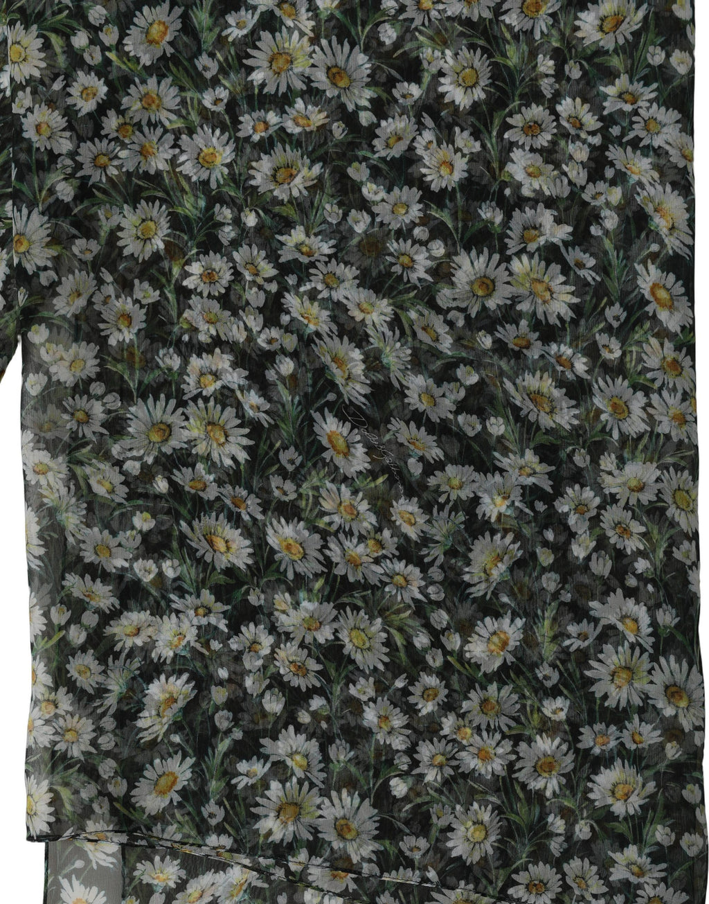 Foulard en soie noir et blanc